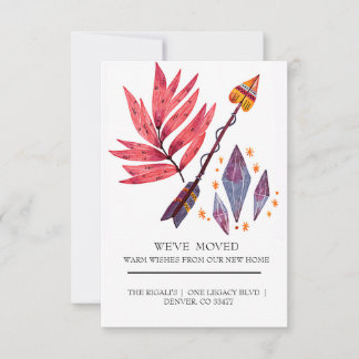 Carte Flèche d'aquarelle et diamants