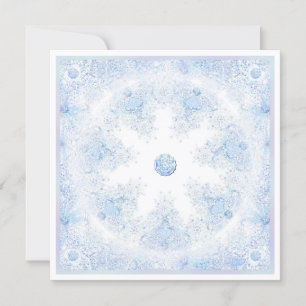 Carte Flèche de neige bleu glace