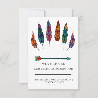 Carte flèche & plumes