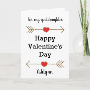 Carte Flèches Coeurs Heureuse Sainte-Valentin Godgirl