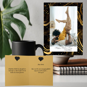 Carte Flèches feutrées Script moderne Fête des pères joy