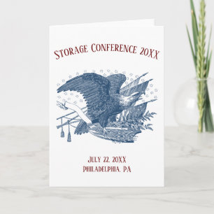 Carte Flèches Vintages du drapeau américain de l'aigle