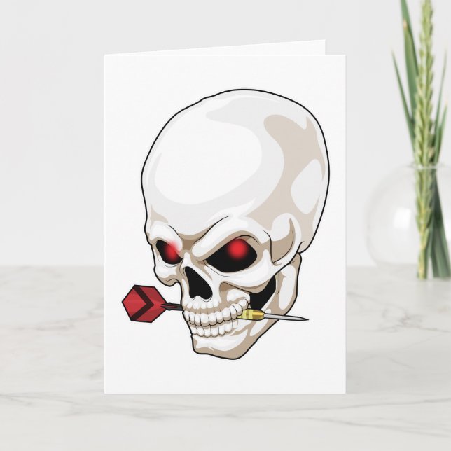 Carte Fléchettes Crâne (Devant)