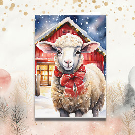 Carte Fleece Navidad | Drôle jeu de mouton de Noël