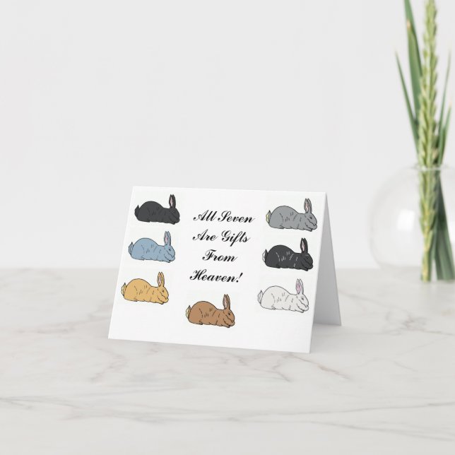 Carte Flemish giant Rabbit Notecard (Devant)
