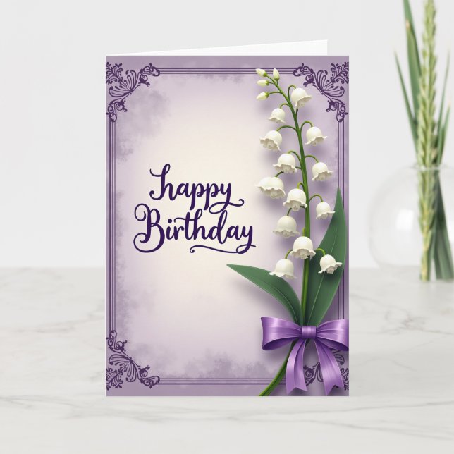 Carte Fleur Blanche Joyeuse (Devant)