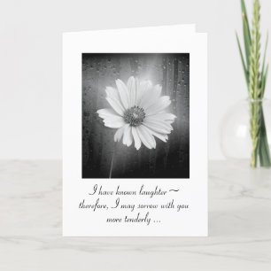 Carte Fleur Cosmos Blanc Avec Pluie