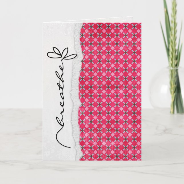 Carte fleur d'amitié (Devant)