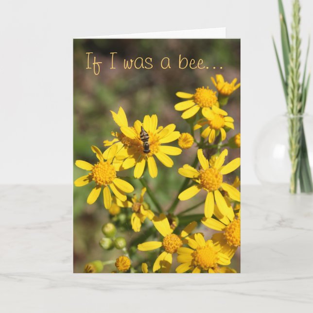 Carte Fleur d'anniversaire seulement (Devant)