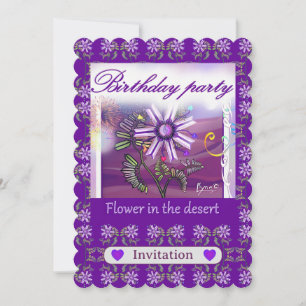 Carte Fleur dans le désert