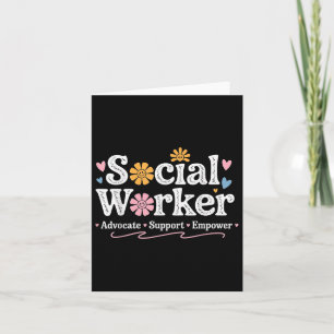 Carte Fleur d'appréciation des travailleurs sociaux Trav