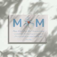 Fleur d'aquarelle MOM Fête des Mères Script Saluta