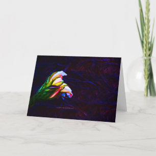 Carte "Fleur de cactus au coucher du soleil n°85" Photog