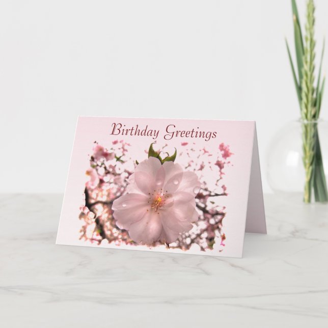 Carte Fleur de cerisier (Devant)