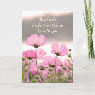 Carte Fleur de jardin Cosmos de sympathie magnifique