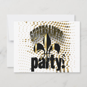 Carte Fleur de Lis/noir + or