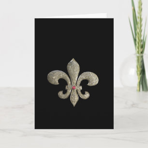 Carte Fleur de lis NOLA Bride Bling