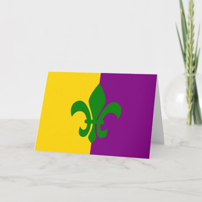 Carte Fleur de Lis verte (Devant)
