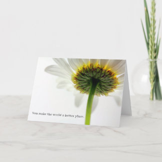 Carte Fleur de marguerite Vous rendre le monde meilleur