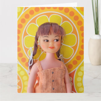 Carte Fleur de miel Power Jaune et Orange