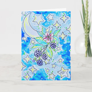 Carte fleur de mûre