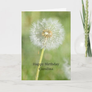 Carte Fleur de pissenlit Anniversaire (ma photographie)