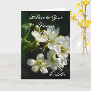 Carte Fleur de Prunier Morose   Voiture Fleurie d'Art Bo