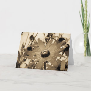 Carte Fleur de Sepia