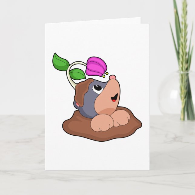 Carte Fleur de terre de taupe (Devant)