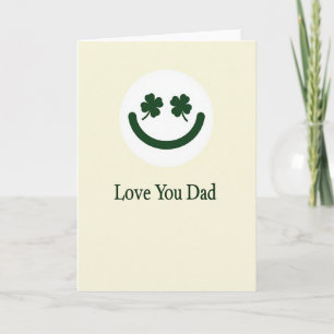 Carte Fleur de Trèfle Chanceux J'aime Papa