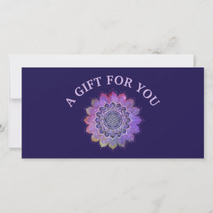 Carte Fleur de Vie - Galaxie de style vintage Espace 1