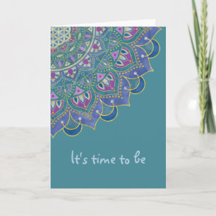 Carte Fleur De Vie - Mandala India Style 1