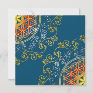 Carte Fleur De Vie - Ornements Vintages Mandala 1