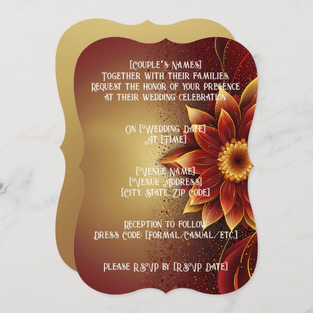 Carte Fleur éternelle : Une célébration intemporelle de  (Devant / Derrière)