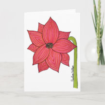 Fleur étoile rouge Vierge
