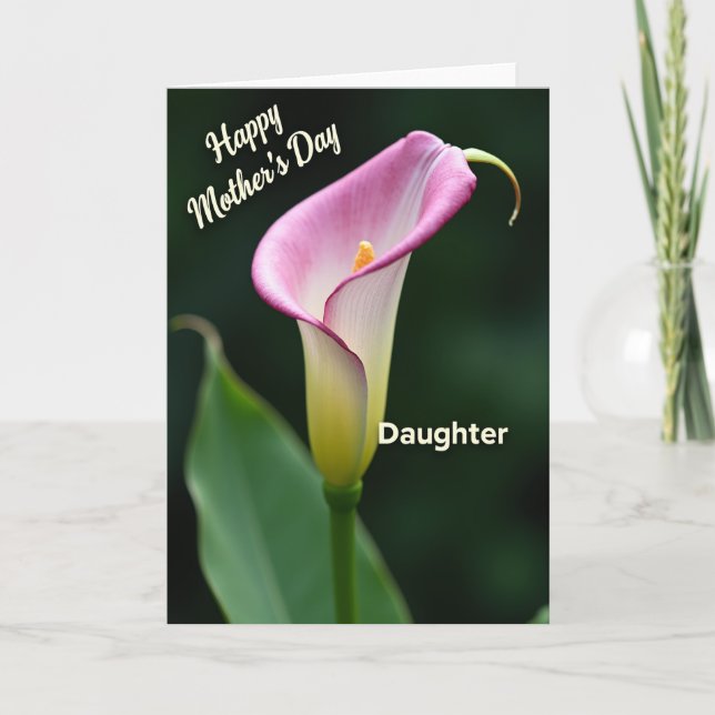 Carte Fleur Fille Chevron (Devant)