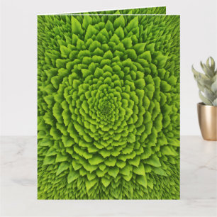 Carte Fleur fractale d'émeraude
