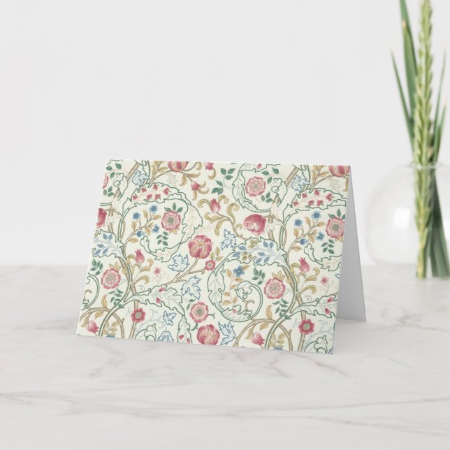 Carte Fleur, Motif Floral, William Morris (Devant)