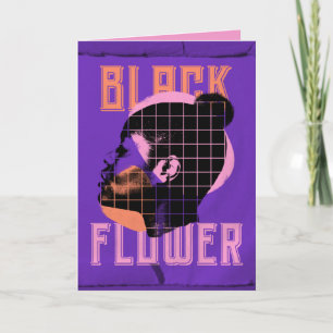 Carte Fleur noire Africaine/Africaine Américaine Anniver
