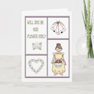 Carte Fleur Rose