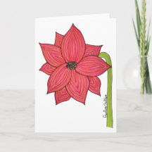 Fleur rouge sur fond blanc vierge
