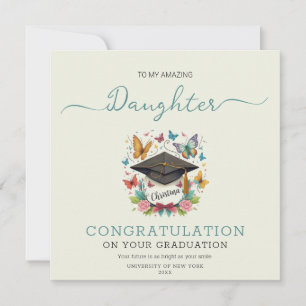 Carte Fleur sauvage audacieux Fleur Casquette Fille Grad