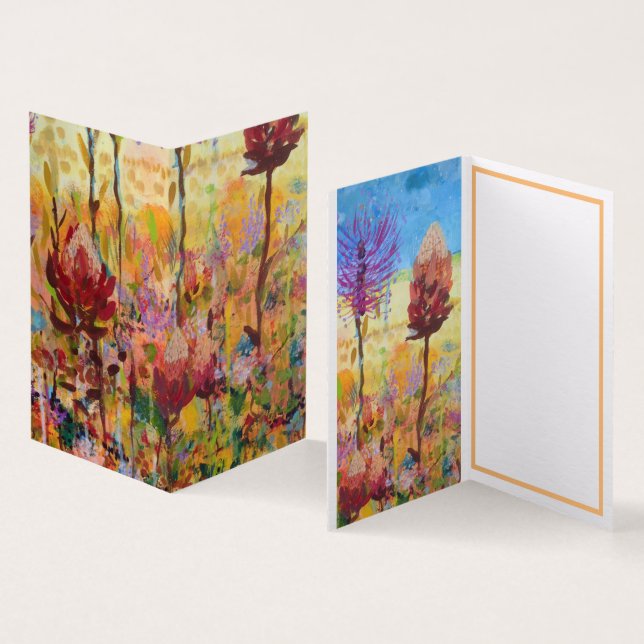 Carte fleur sauvage australienne (Inside and Outside)