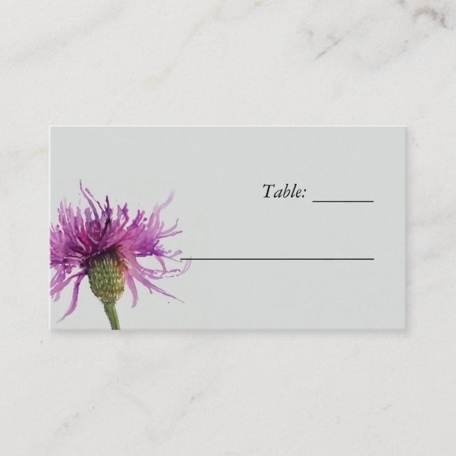 Carte fleur sauvage Floral Mariage Place (Devant)