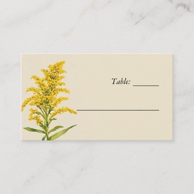 Carte fleur sauvage Floral Mariage Place (Devant)