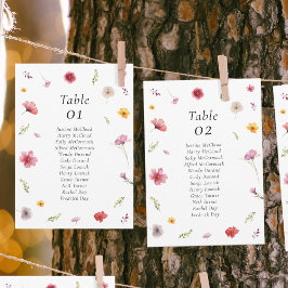 Carte fleur sauvage Mariage
