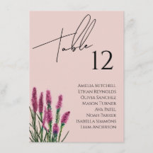 Carte fleur sauvage Mariage