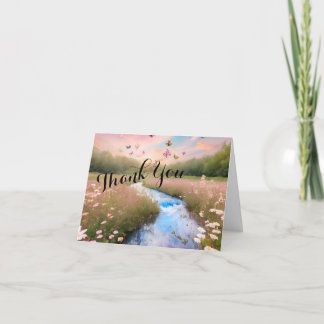 Carte Fleur sauvage Merci