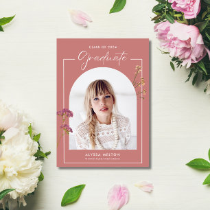Carte Fleur sauvage Photo High School Graduation Party