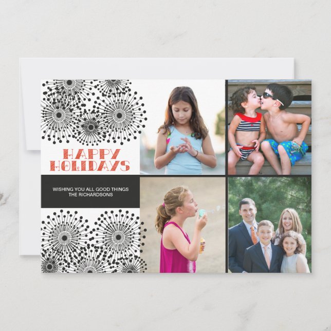 Carte Fleur sauvage x4 (Devant)